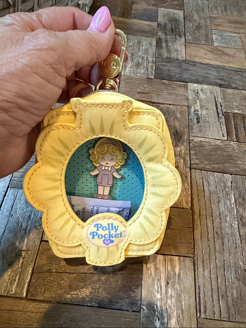 Polly Pocket Whatever Makes You Happy Enamel Pin and Mini ITA Bag Charm